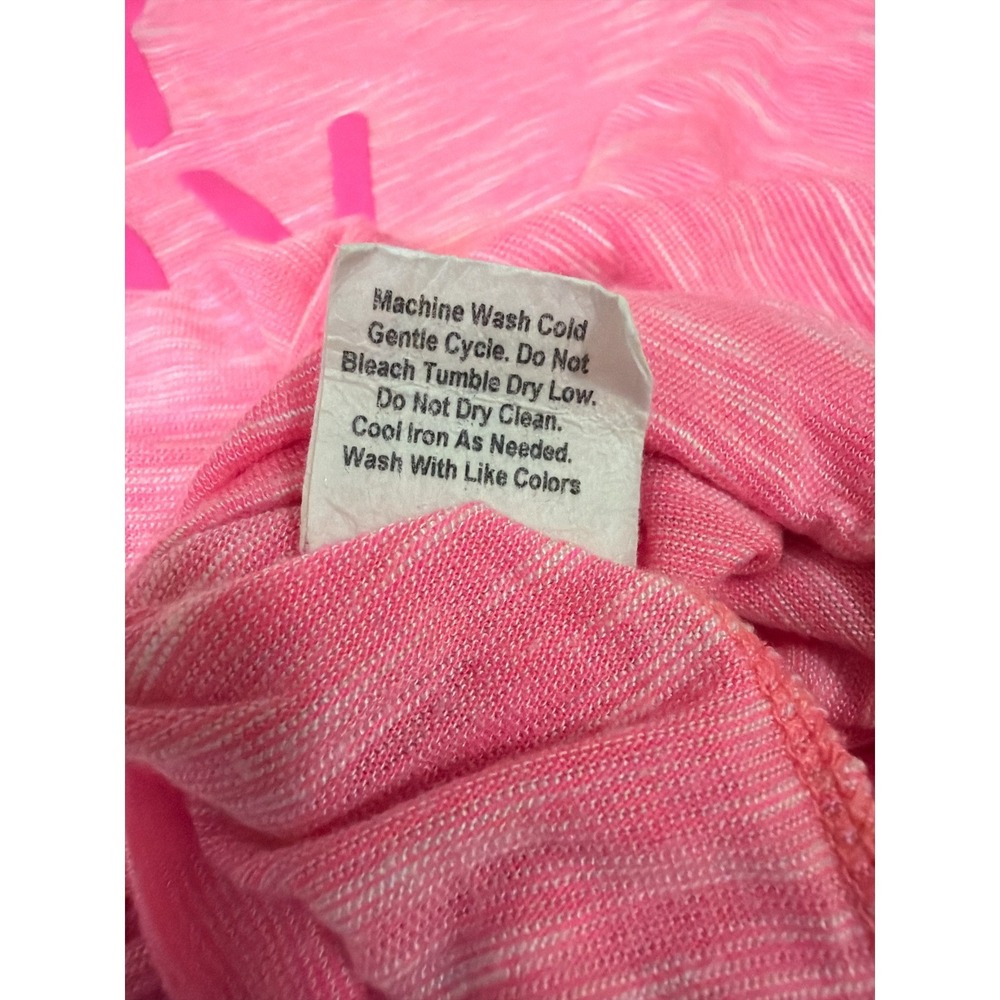 EVCR Workout Tank Top Womens Small Pink Graphic Racerback Gym Fitness Shirt - Picture 7 of 9